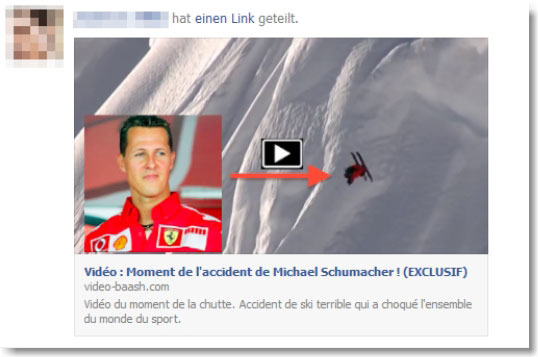 Nep filmpje van het ski ongeluk Schumacher