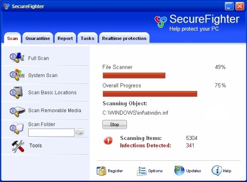 screenshot SecureFighter