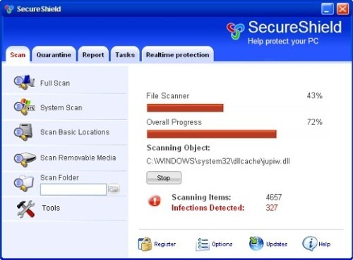 screenshot SecureShield