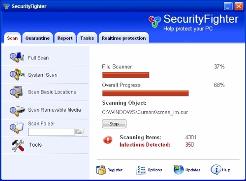 screenshot SecurityFighter