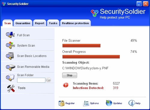 screenshot Security Soldier