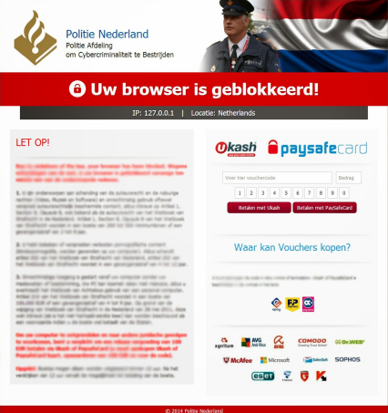 Politie nederland blokkeert de browser